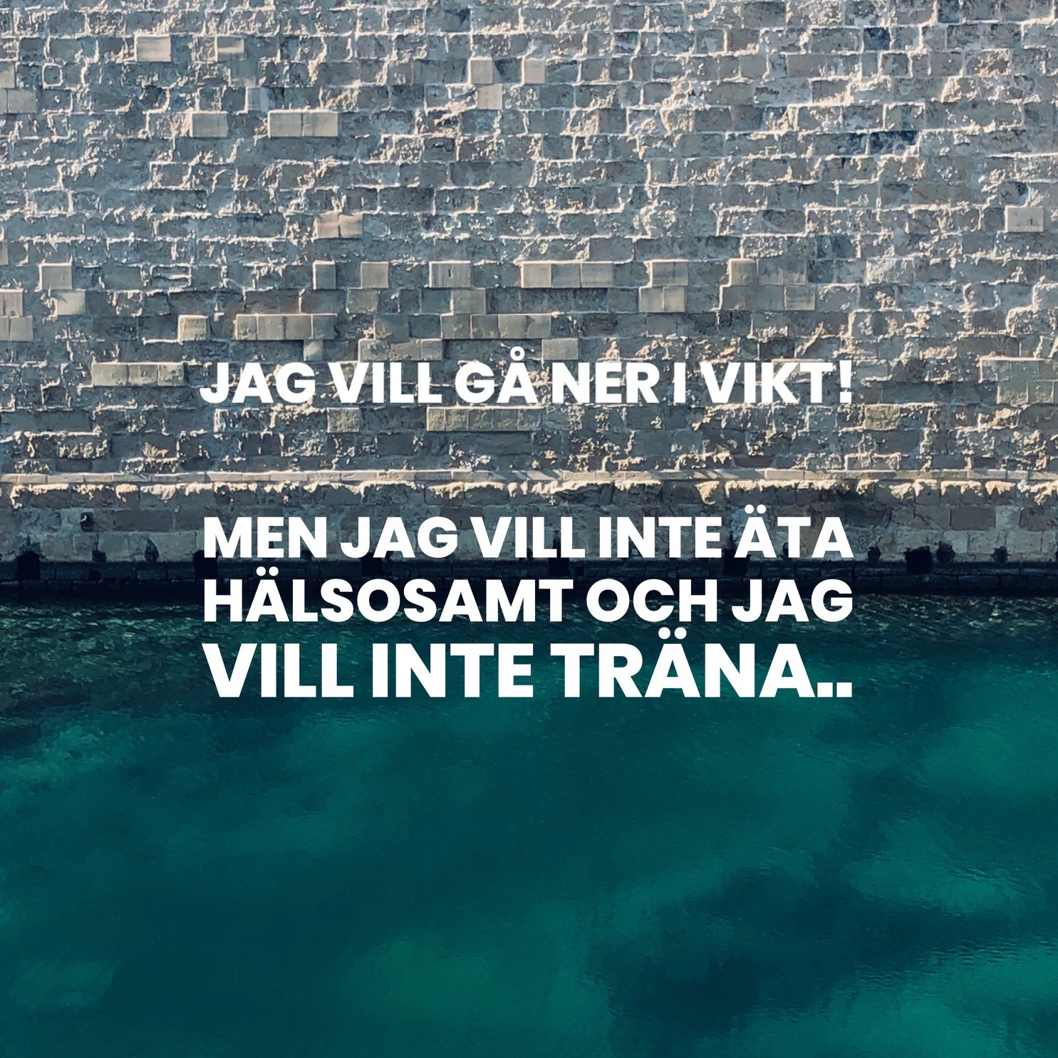 Jag vill gå NER i vikt…!